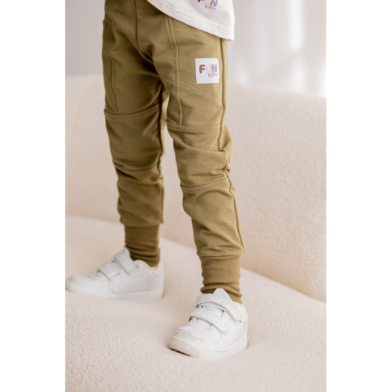 Spodnie z kieszeniami ▪️ Khaki ▪️FUNKIDS