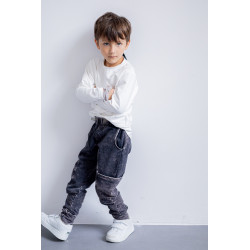 Spodnie Joggery Dekatyzowane▪️Jeans Black▪️NUNU